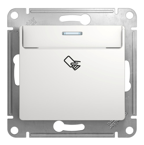 Карточный выключатель Systeme Electric GLOSSA, белый