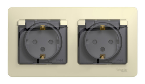 GSL000247 Розетка двухместная Systeme Electric GLOSSA | Systeme Electric Russia Москва