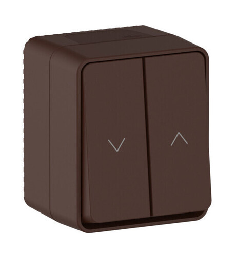 Systeme Electric Atlas Design Profi54 Наруж Коричневый Выключатель 2-клавишный для жалюзи, 2хсх.4