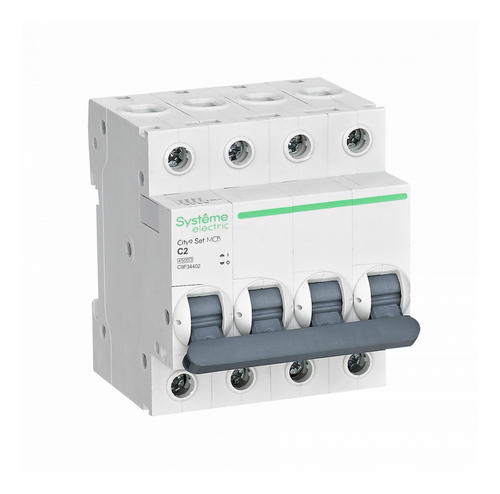 Systeme Electric City9 Set Автоматический выключатель C 2A 4P 4,5kA