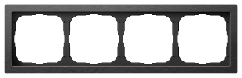 Systeme Electric ArtGallery Pure Металл Оникс Рамка 4-ая