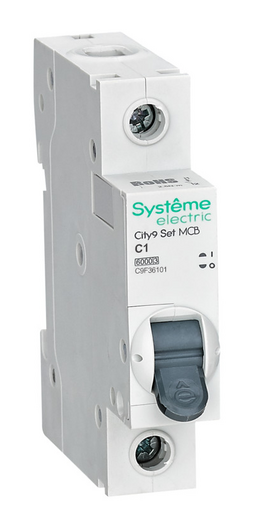 Systeme Electric City9 Set Автоматический выключатель C 1A 1P 6kA