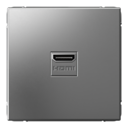 Systeme Electric ArtGallery Сталь Розетка HDMI, 16А, механизм